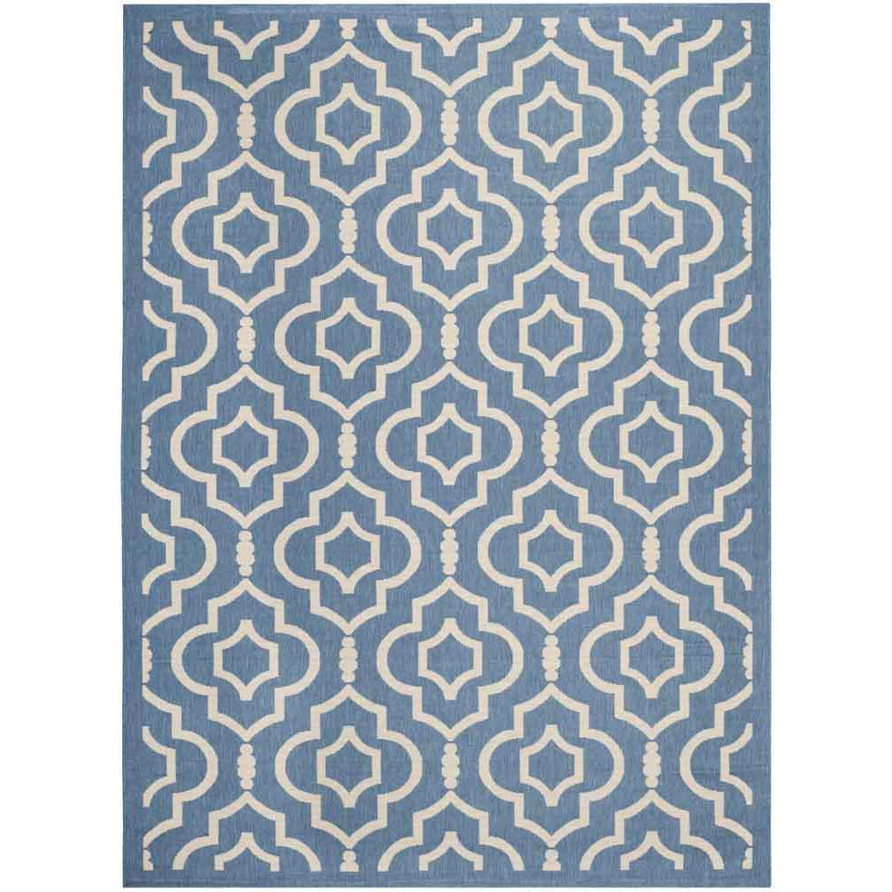COURTYARD, BLUE / BEIGE, 9' X 12', Area Rug, CY6926-243-9. Picture 1