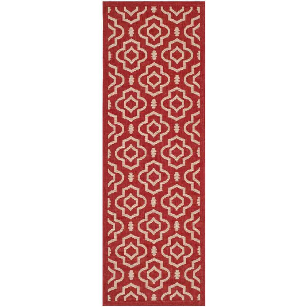 COURTYARD, RED / BONE, 2'-3" X 6'-7", Area Rug, CY6926-248-27. Picture 1