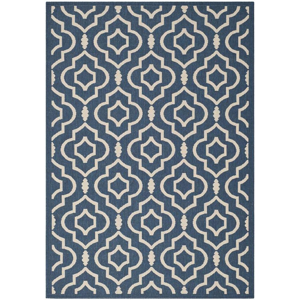 COURTYARD, NAVY / BEIGE, 5'-3" X 7'-7", Area Rug, CY6926-268-5. Picture 1