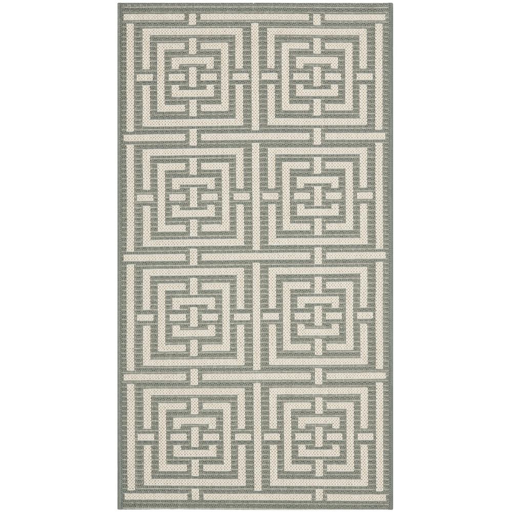COURTYARD, GREY / CREAM, 2'-7" X 5', Area Rug, CY6937-65-3. Picture 1