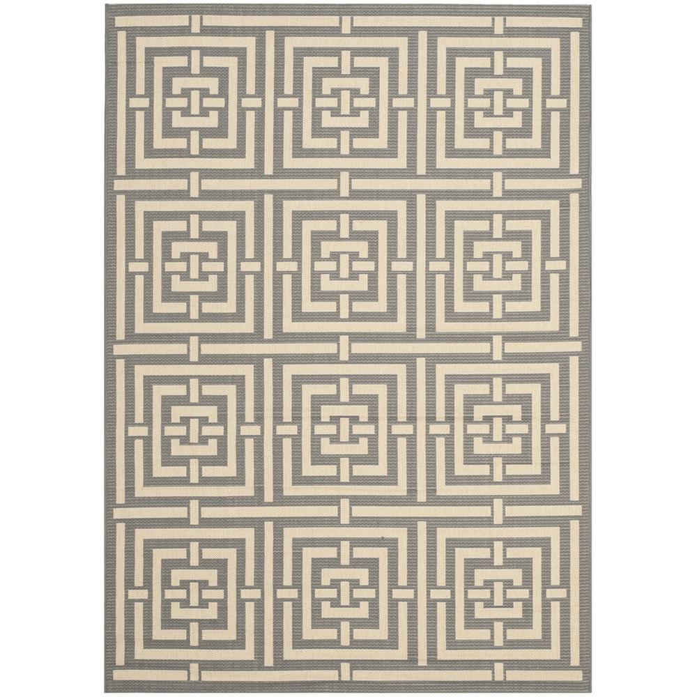 COURTYARD, GREY / CREAM, 5'-3" X 7'-7", Area Rug, CY6937-65-5. Picture 1