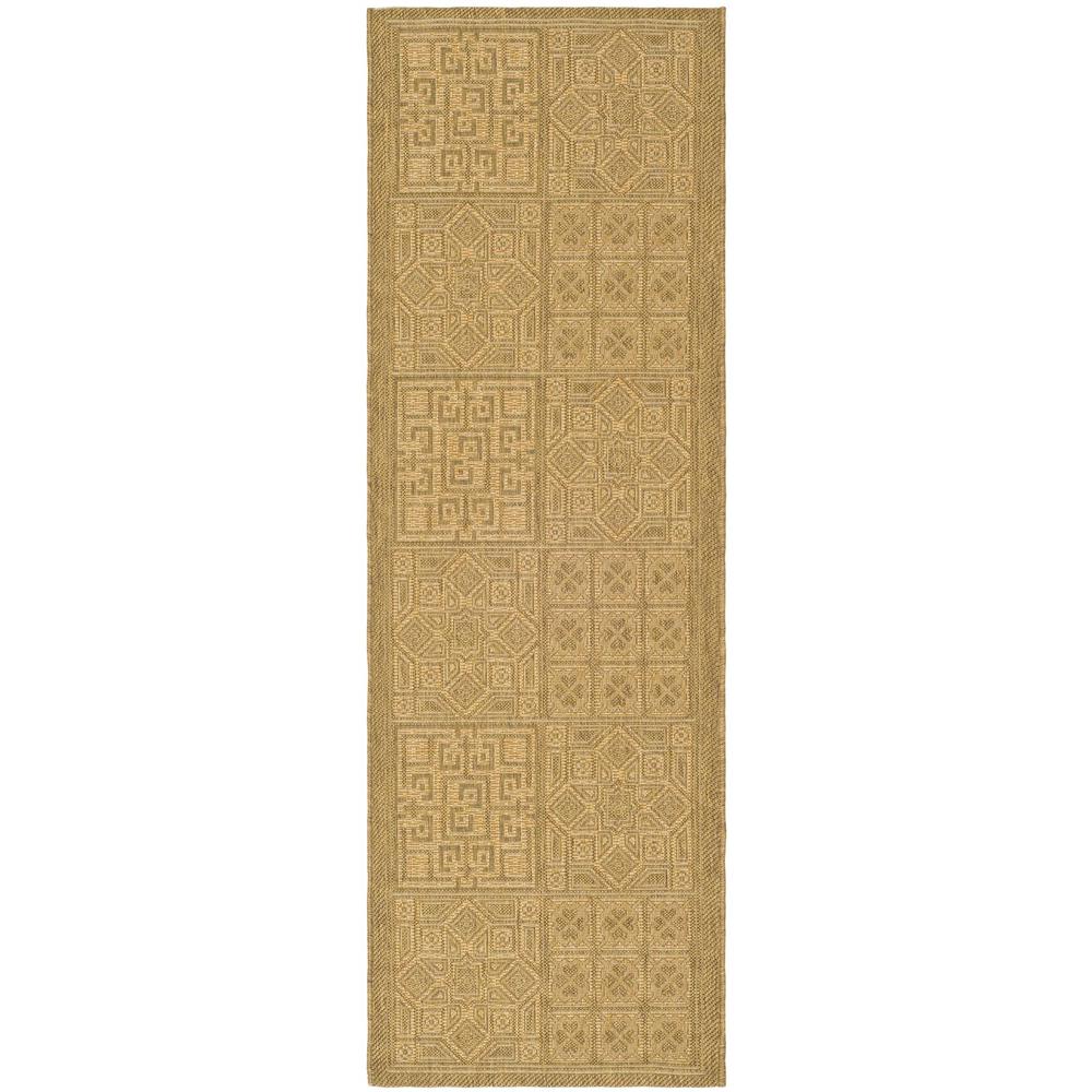 COURTYARD, GOLD / NATURAL, 2'-3" X 6'-7", Area Rug, CY6947-49-27. The main picture.