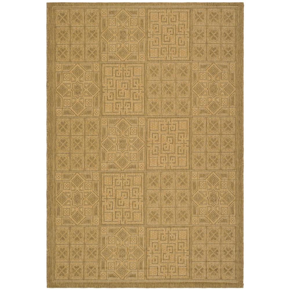 COURTYARD, GOLD / NATURAL, 4' X 5'-7", Area Rug, CY6947-49-4. Picture 1