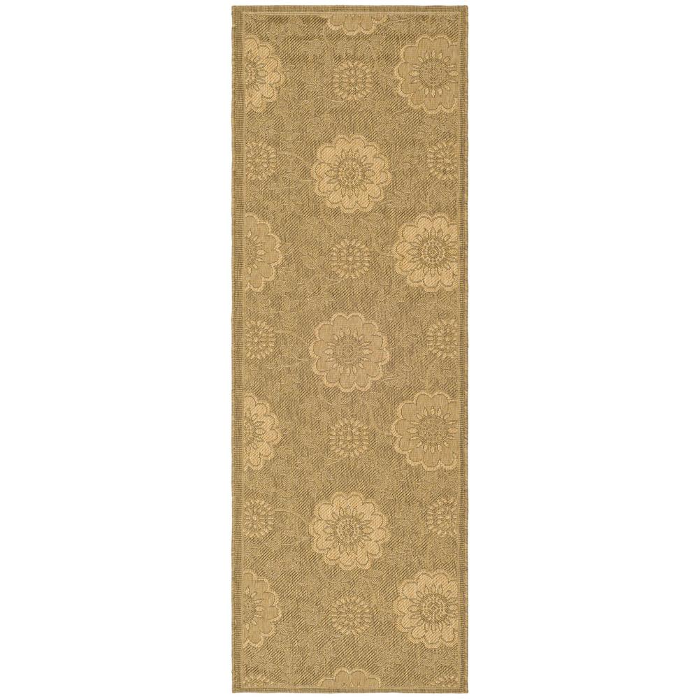 COURTYARD, GOLD / NATURAL, 2'-3" X 6'-7", Area Rug, CY6948-49-27. Picture 1