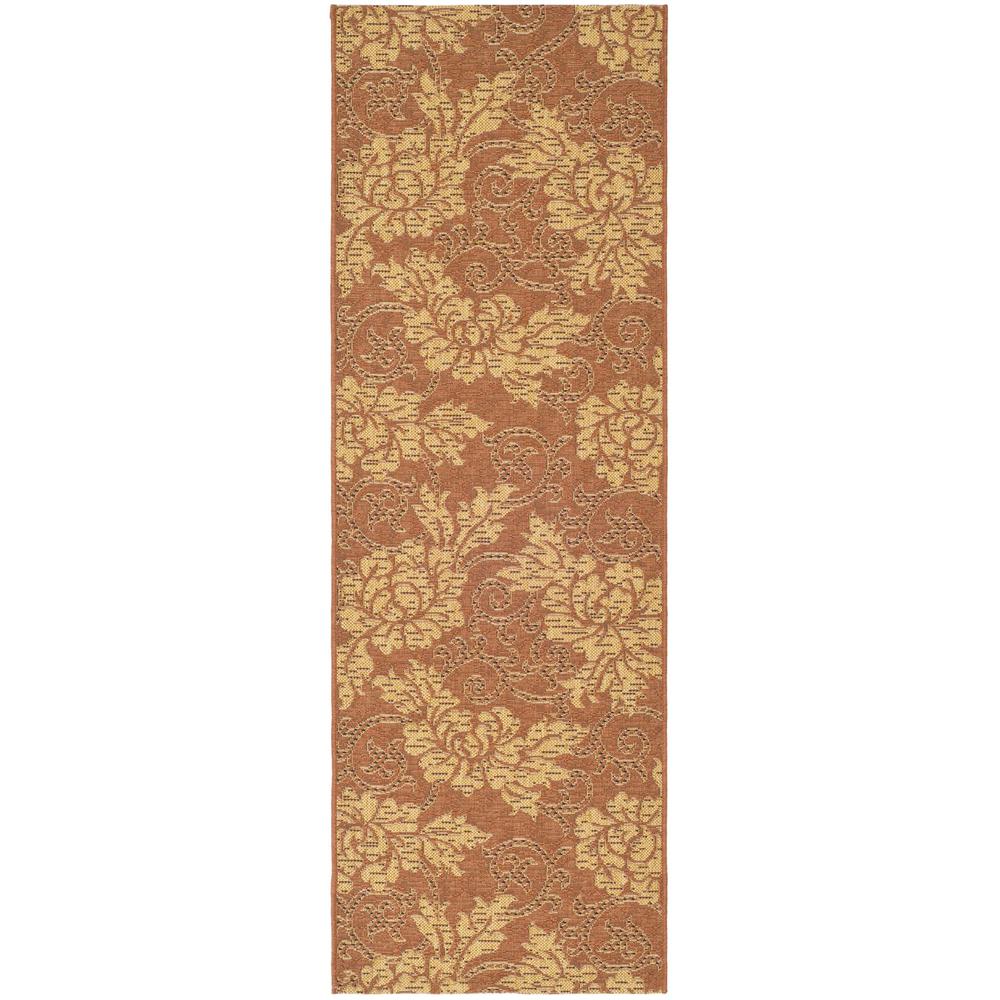 COURTYARD, BRICK / NATURAL, 2'-3" X 6'-7", Area Rug, CY6957-48-27. Picture 1