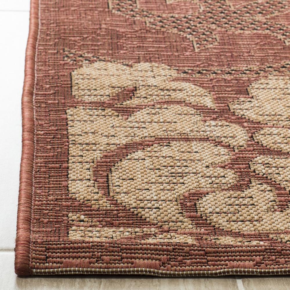 COURTYARD, BRICK / NATURAL, 2'-7" X 5', Area Rug, CY6957-48-3. Picture 1