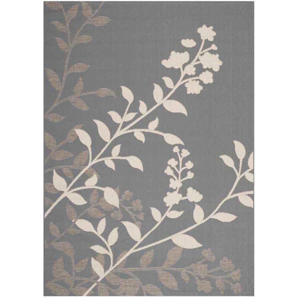 COURTYARD, ANTHRACITE / BEIGE, 5'-3" X 7'-7", Area Rug, CY7019-246-5. Picture 1