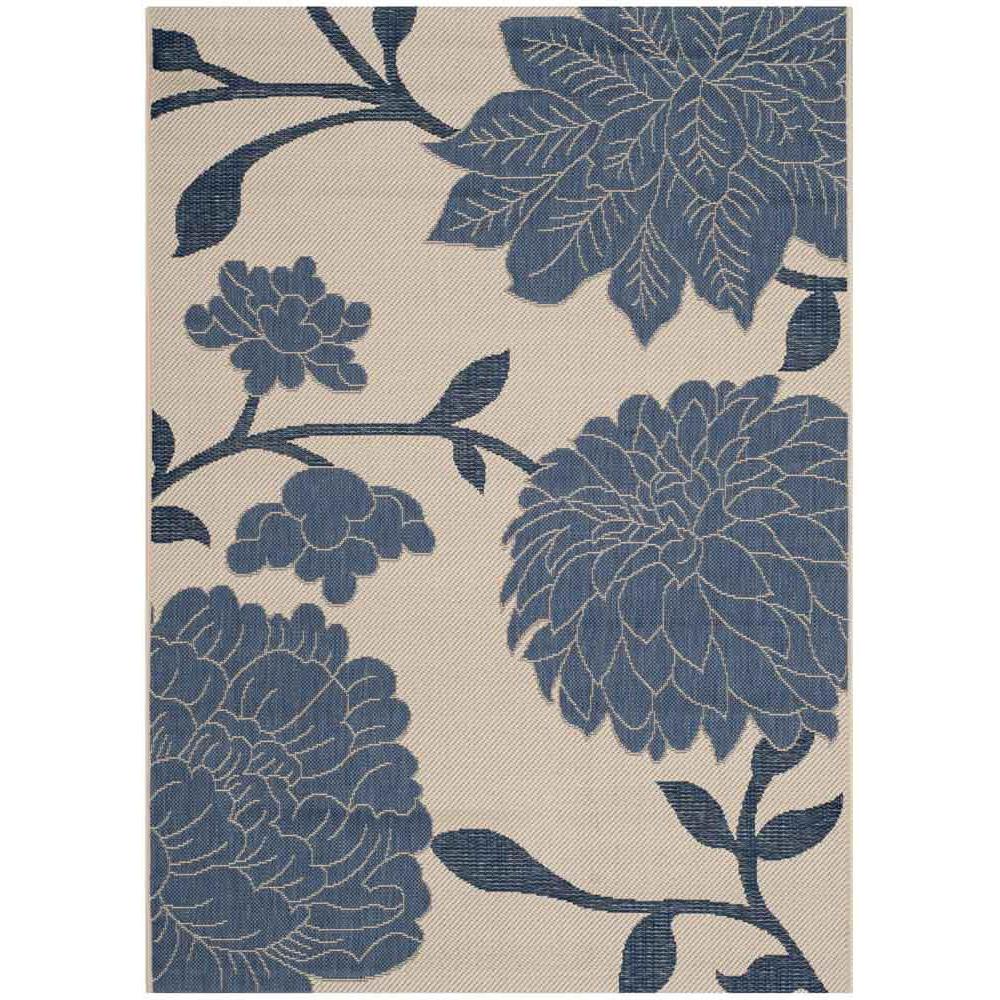 COURTYARD, BEIGE / BLUE, 5'-3" X 7'-7", Area Rug, CY7321-233A25-5. The main picture.