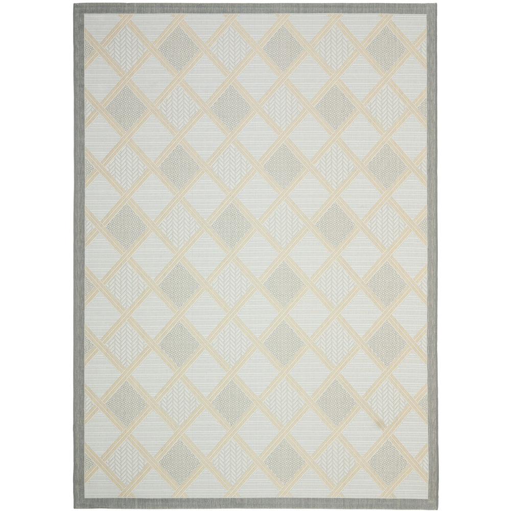COURTYARD, LIGHT GREY / ANTHRACITE, 6'-7" X 9'-6", Area Rug, CY7570-78A21-6. Picture 1