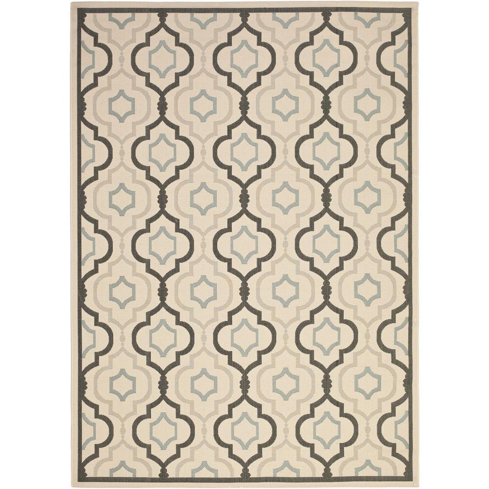 COURTYARD, BEIGE / BLACK, 9' X 12', Area Rug, CY7938-256A18-9. Picture 1