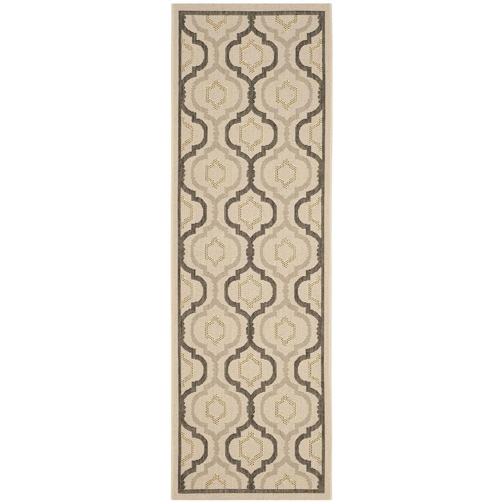COURTYARD, BEIGE / BLACK, 2'-3" X 12', Area Rug, CY7938-256A21-212. Picture 1