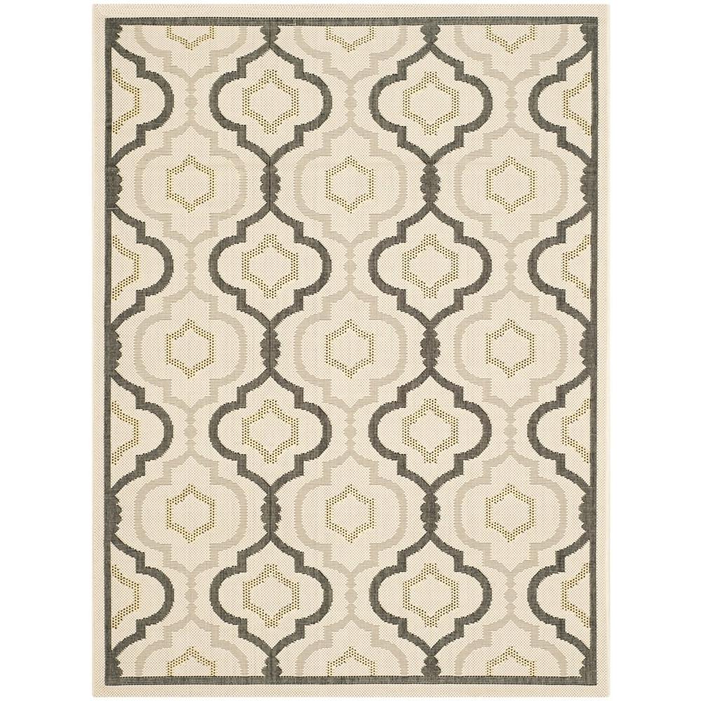 COURTYARD, BEIGE / BLACK, 5'-3" X 7'-7", Area Rug, CY7938-256A21-5. Picture 1