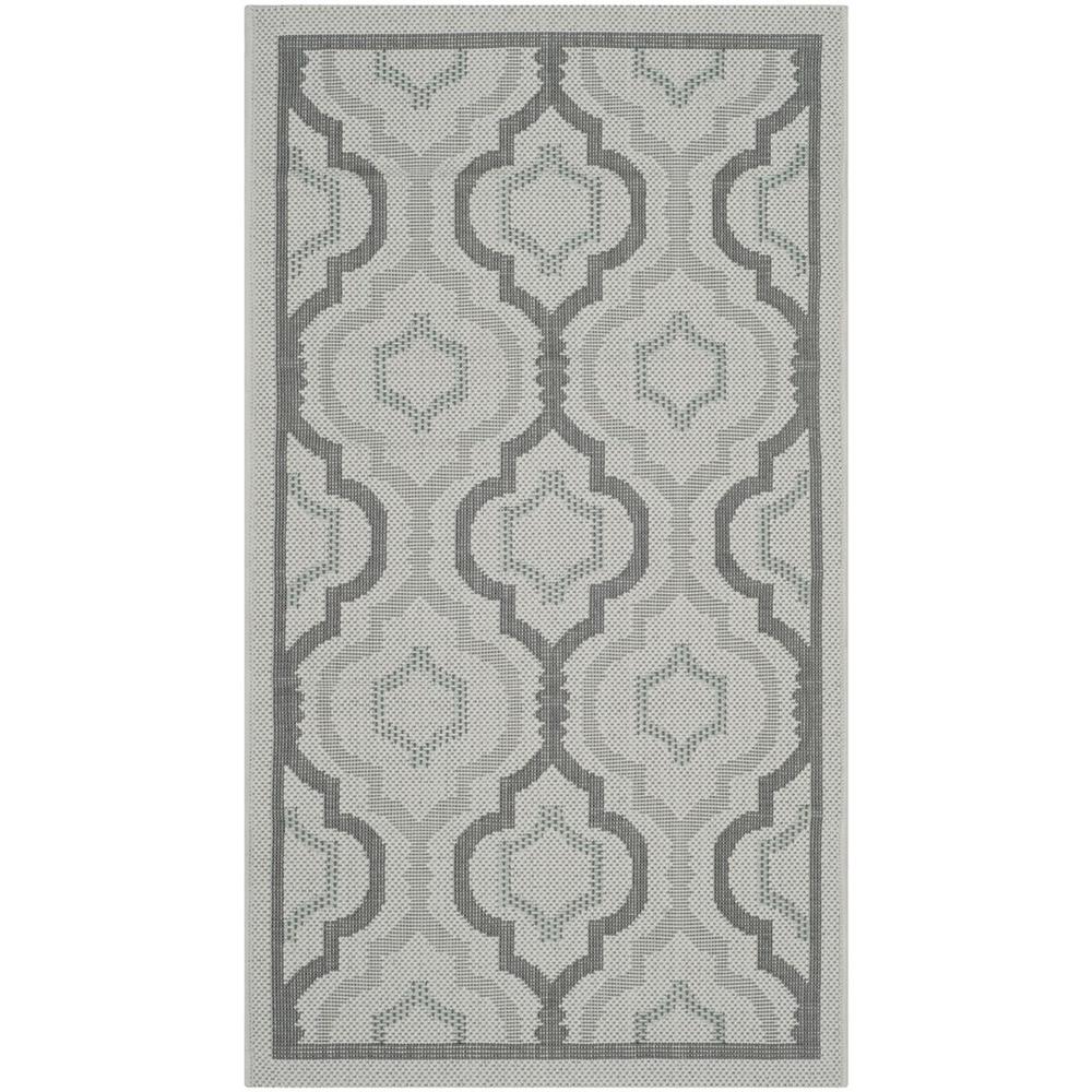 COURTYARD, LIGHT GREY / ANTHRACITE, 2'-7" X 5', Area Rug, CY7938-78A18-3. Picture 1