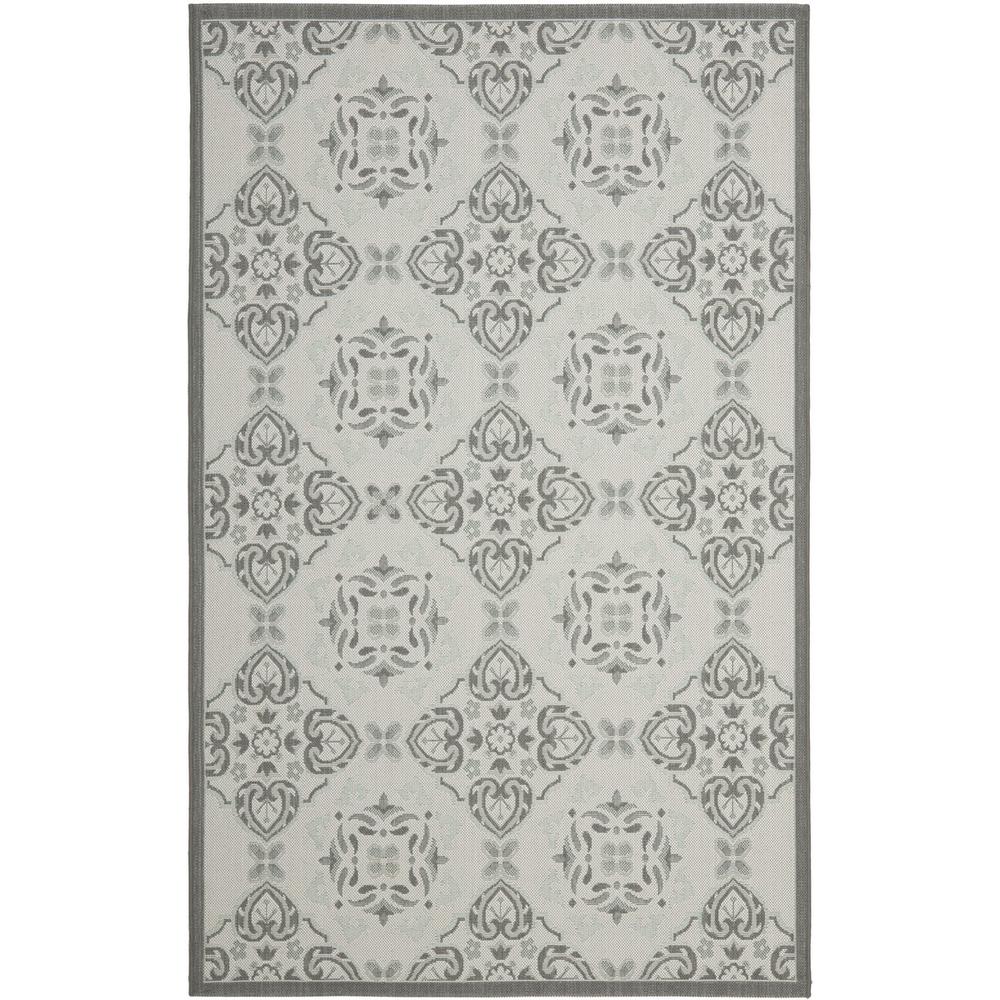 COURTYARD, LIGHT GREY / ANTHRACITE, 5'-3" X 7'-7", Area Rug, CY7978-78A18-5. Picture 1