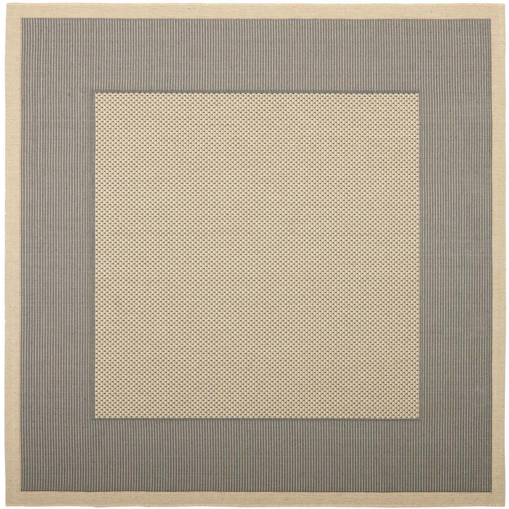 COURTYARD, GREY / CREAM, 7'-10" X 7'-10" Square, Area Rug, CY7987-65A5-8SQ. Picture 1