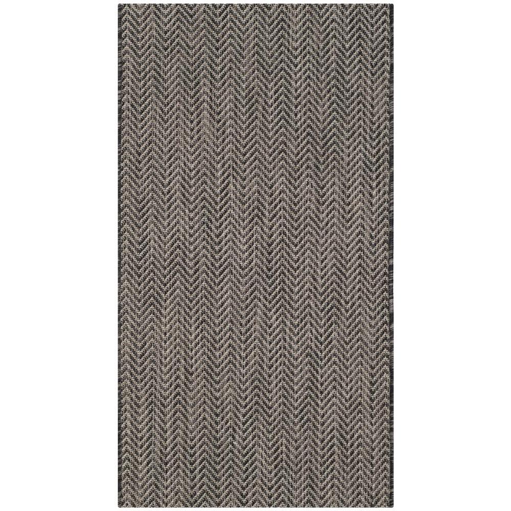 COURTYARD, BLACK / BEIGE, 2'-7" X 5', Area Rug, CY8022-36621-3. Picture 1