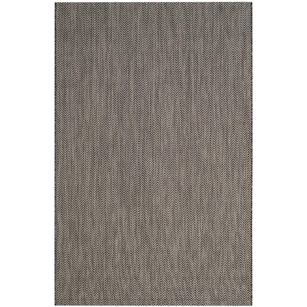 COURTYARD, BLACK / BEIGE, 5'-3" X 7'-7", Area Rug, CY8022-36621-5. Picture 1