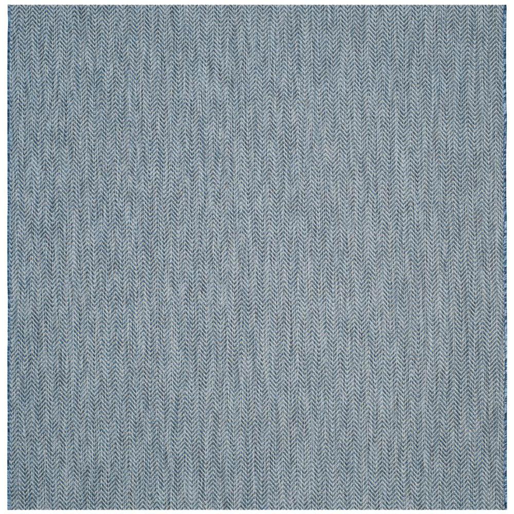 COURTYARD, NAVY / GREY, 6'-7" X 6'-7" Square, Area Rug, CY8022-36821-7SQ. Picture 1