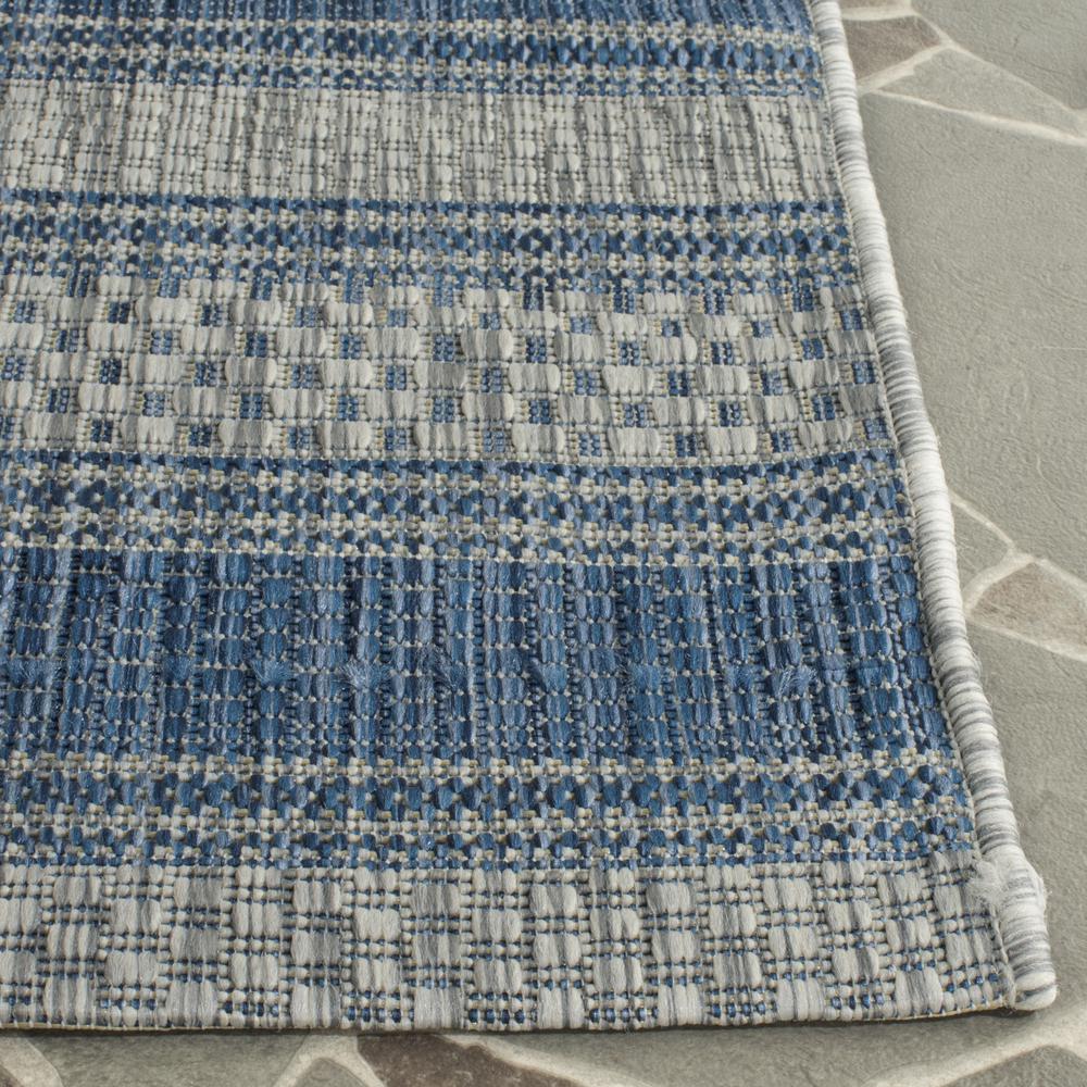 COURTYARD, GREY / NAVY, 2'-3" X 8', Area Rug, CY8464-36812-28. Picture 3