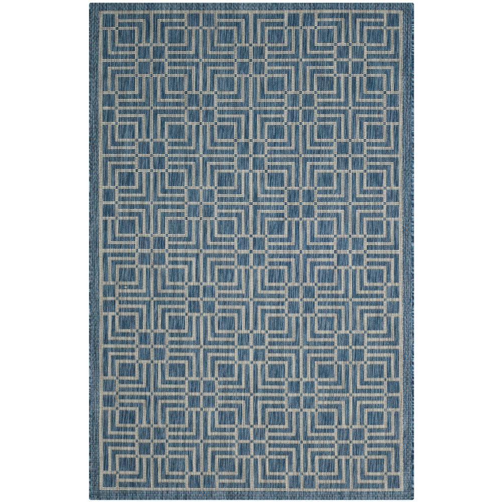 COURTYARD, NAVY / GREY, 2'-7" X 5', Area Rug, CY8467-36821-3. Picture 1