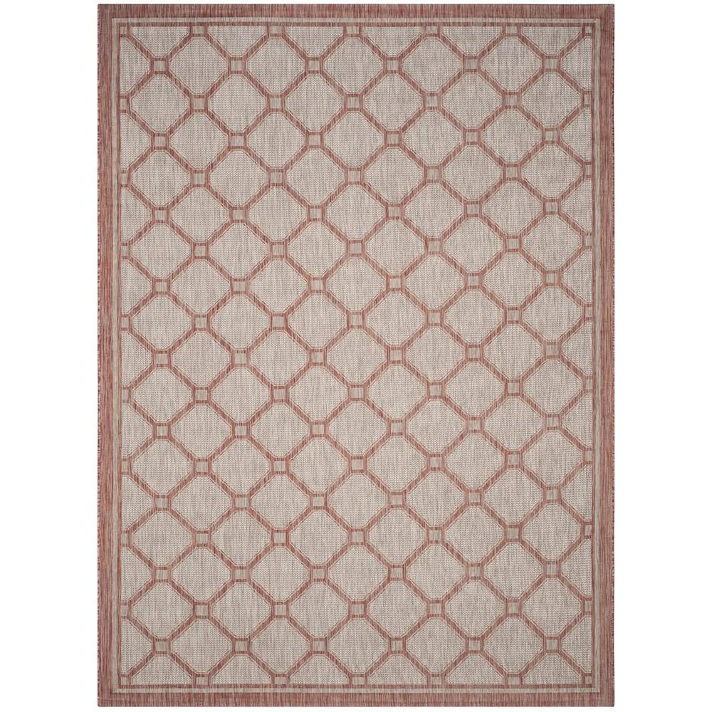 COURTYARD, RED / BEIGE, 9' X 12', Area Rug, CY8474-36521-9. Picture 1