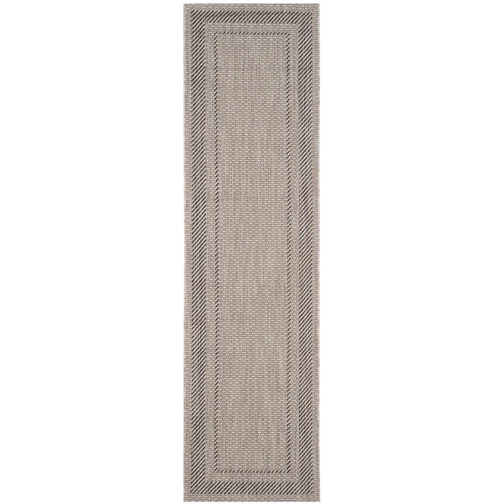 COURTYARD, BEIGE / BLACK, 2'-3" X 12', Area Rug, CY8477-36612-212. Picture 1