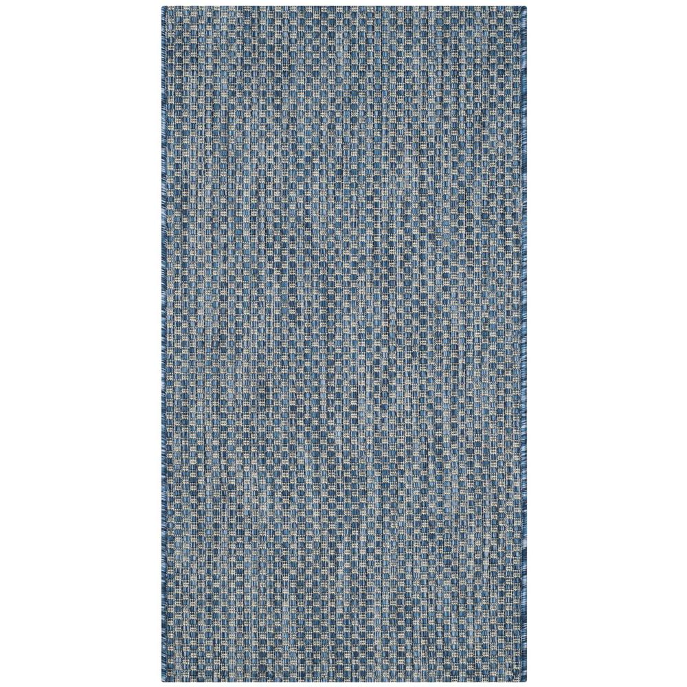 COURTYARD, NAVY / GREY, 2'-7" X 5', Area Rug, CY8521-36821-3. Picture 1