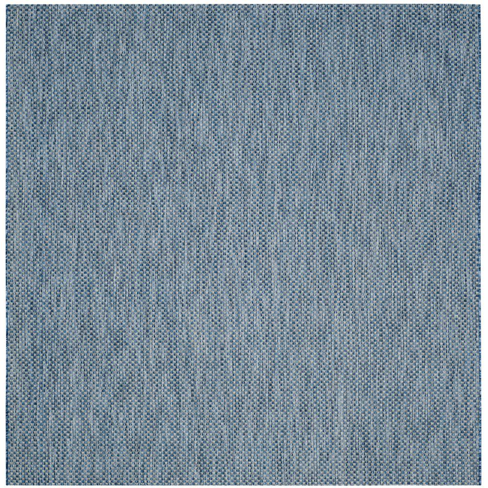 COURTYARD, NAVY / GREY, 6'-7" X 6'-7" Square, Area Rug, CY8521-36821-7SQ. Picture 1
