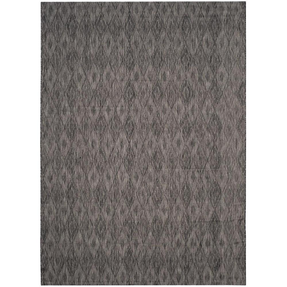 COURTYARD, BLACK / BLACK, 9' X 12', Area Rug. Picture 1
