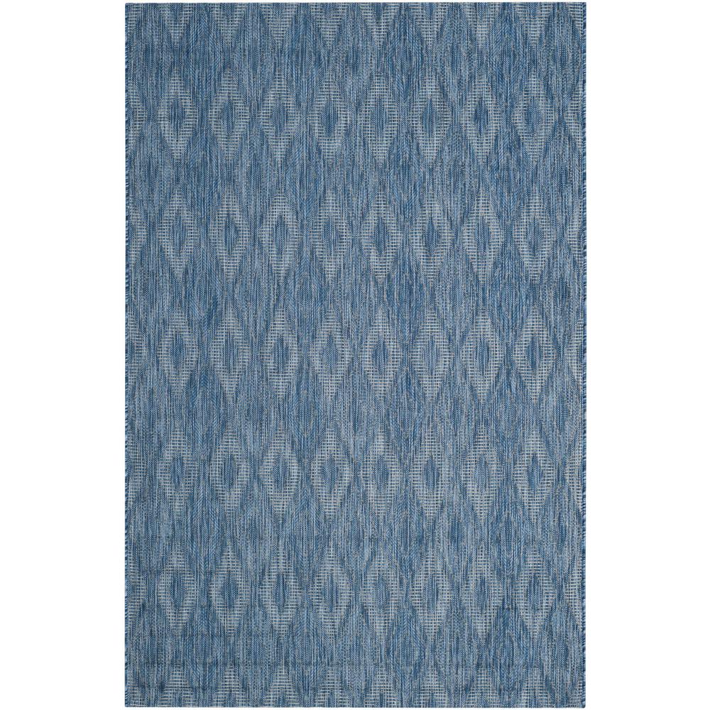 COURTYARD, NAVY / NAVY, 5'-3" X 7'-7", Area Rug, CY8522-36822-5. Picture 1