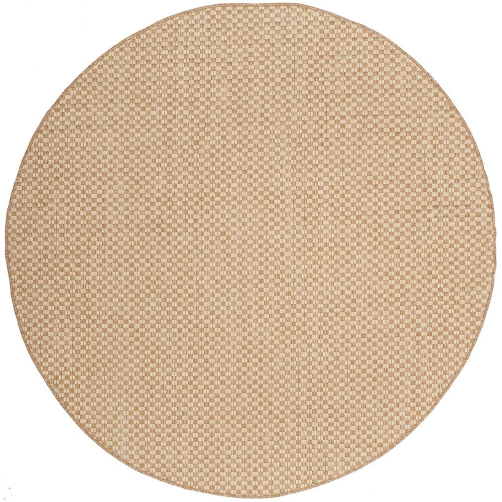 COURTYARD, NATURAL / CREAM, 6'-7" X 6'-7" Round, Area Rug, CY8653-03021-7R. Picture 1