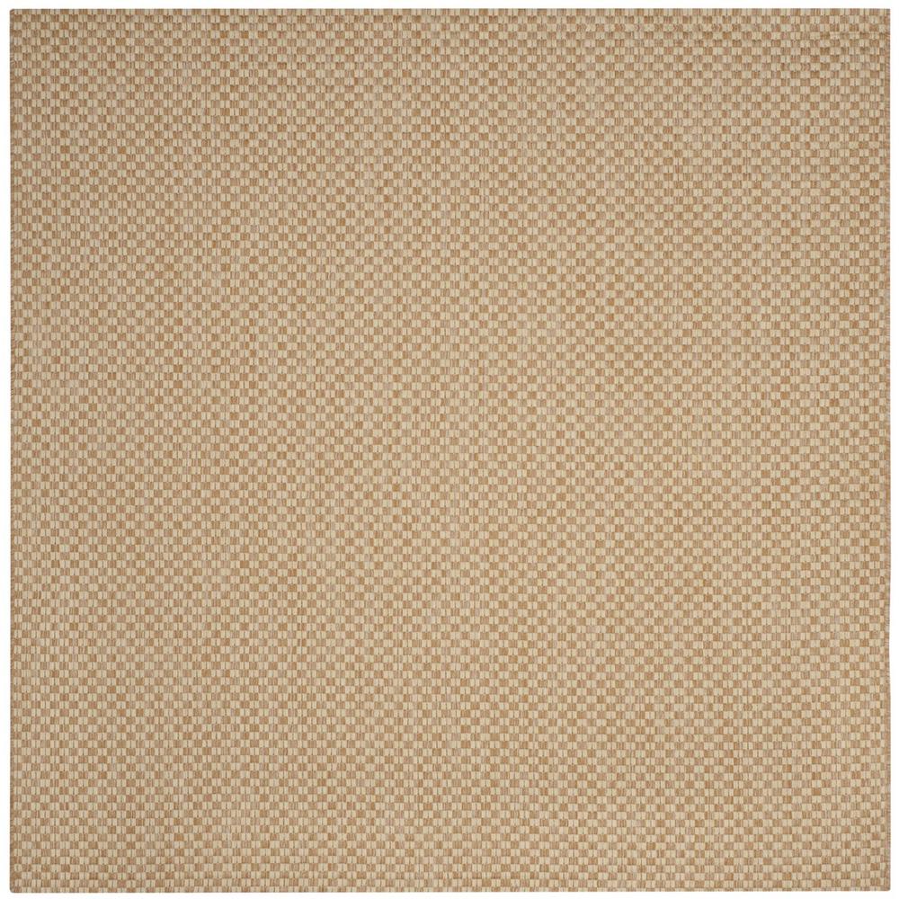 COURTYARD, NATURAL / CREAM, 6'-7" X 6'-7" Square, Area Rug, CY8653-03021-7SQ. Picture 1