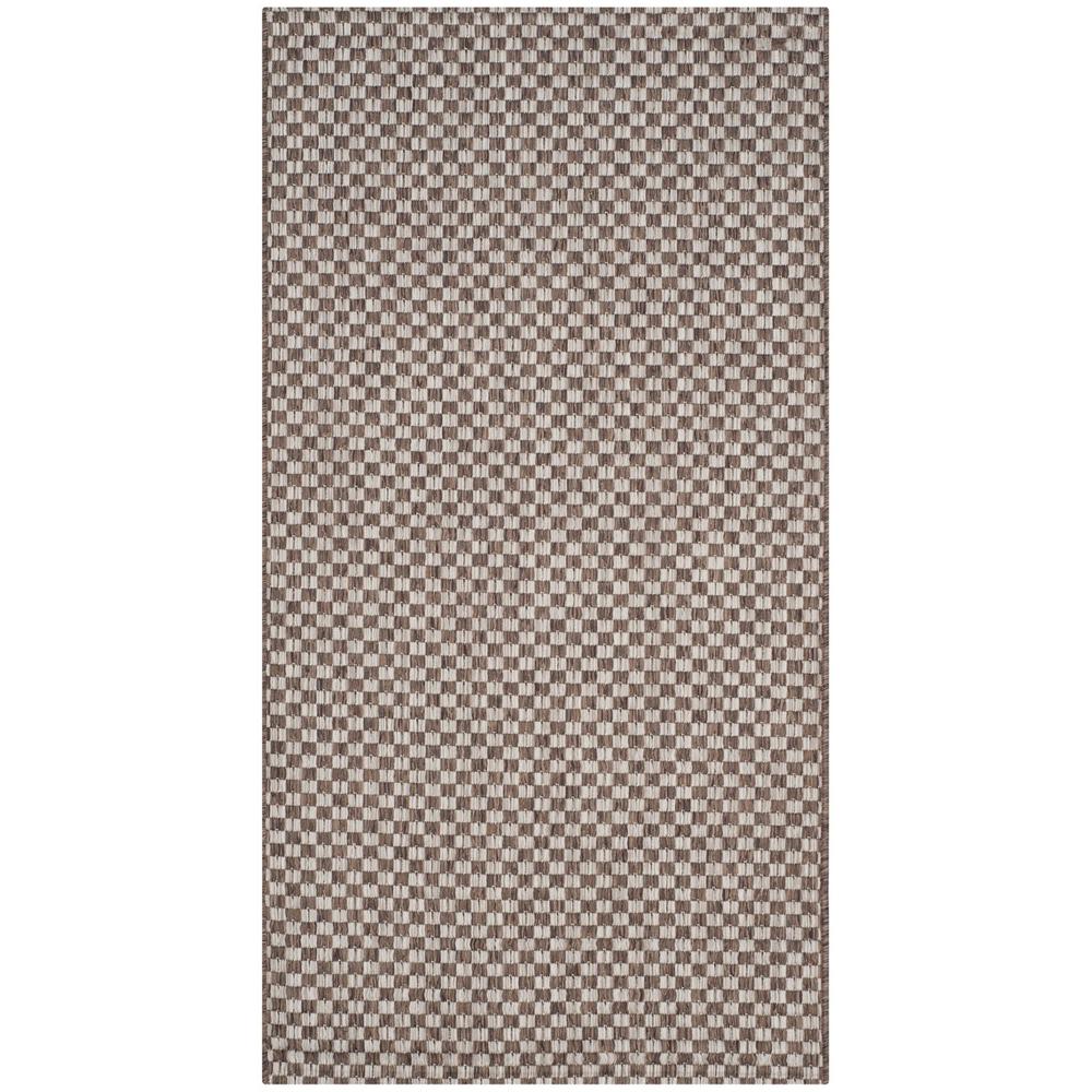 COURTYARD, LIGHT BROWN / LIGHT GREY, 2'-7" X 5', Area Rug. Picture 1