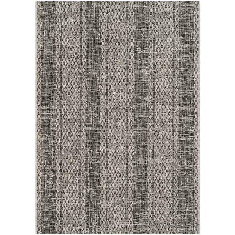 COURTYARD, LIGHT GREY / BLACK, 6'-7" X 9'-6", Area Rug, CY8736-37612-6. Picture 1