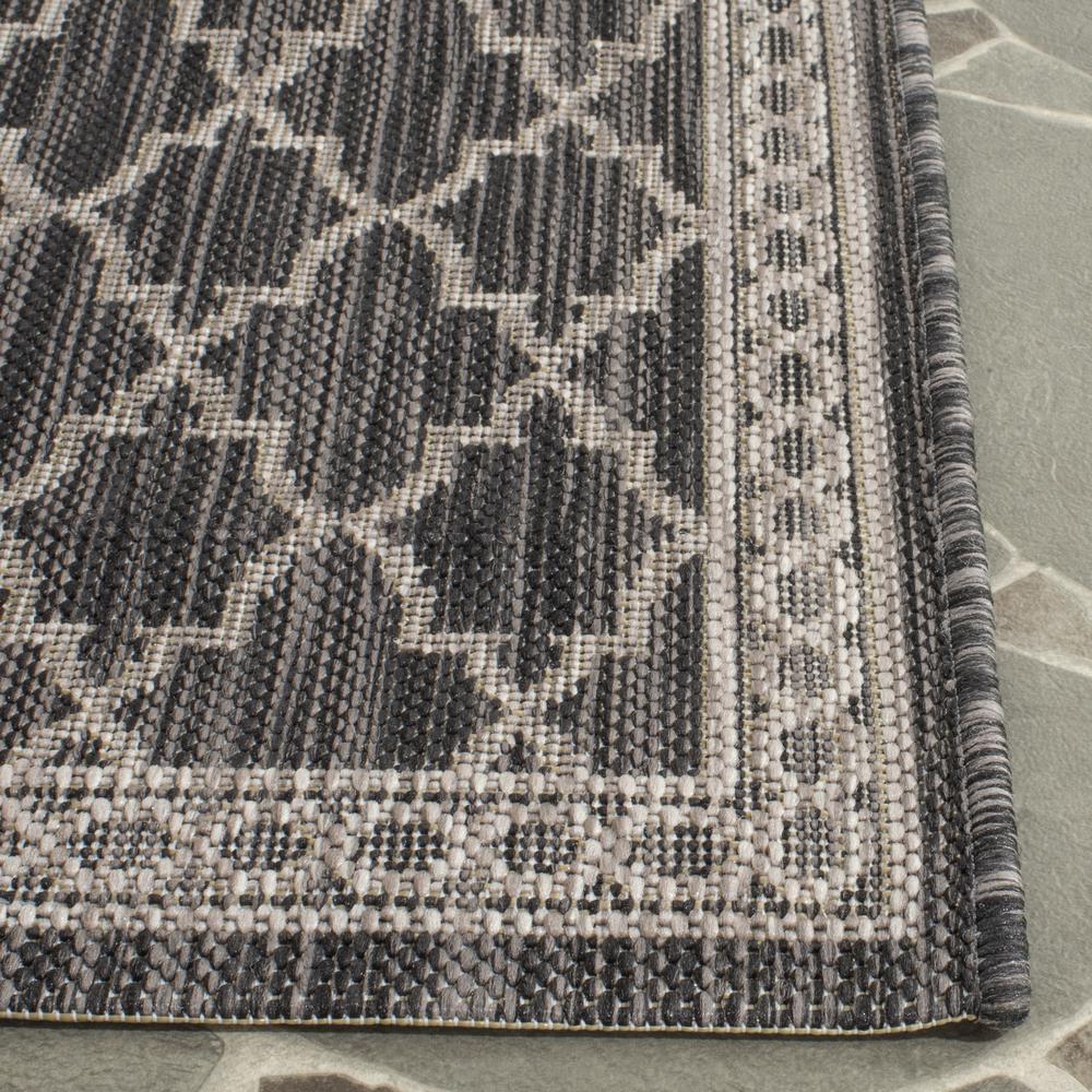 COURTYARD, BLACK / BEIGE, 2'-3" X 8', Area Rug, CY8871-36621-28. Picture 2