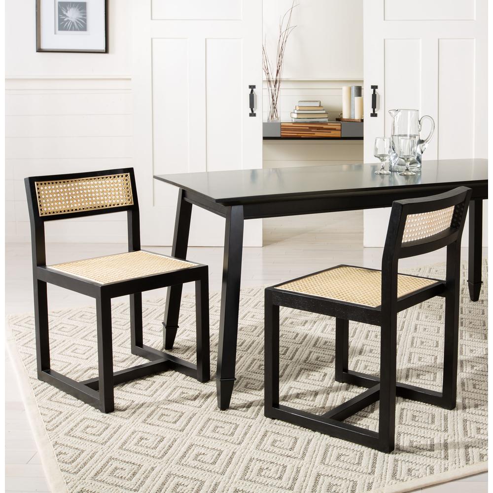Brayson Rectangle Dining Table, Black. Picture 11