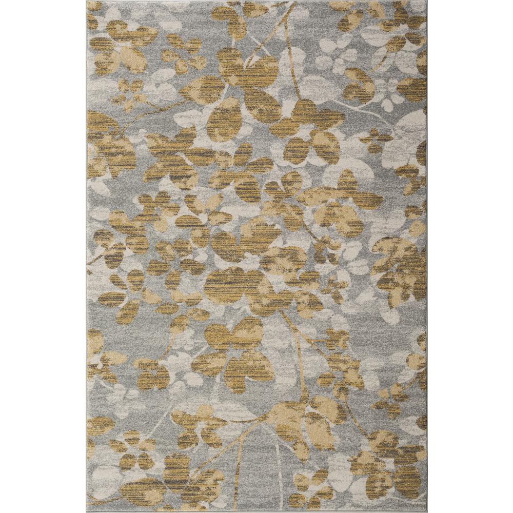 EVOKE, GREY / GOLD, 4' X 6', Area Rug, EVK236P-4. Picture 1