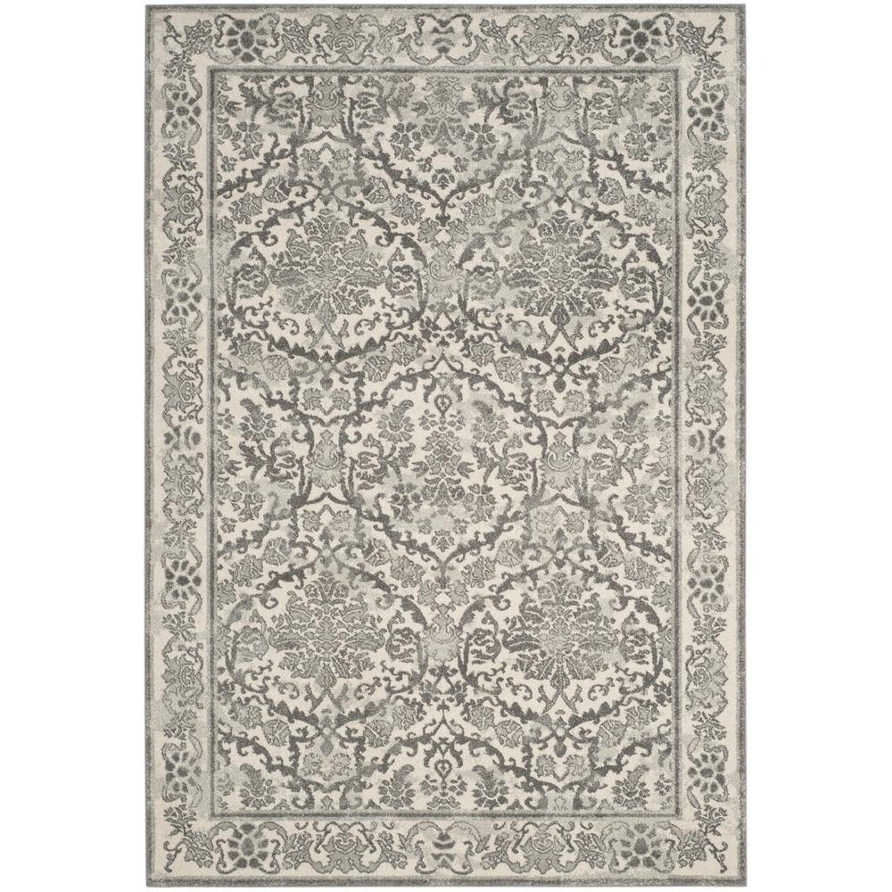 EVOKE, IVORY / GREY, 4' X 6', Area Rug, EVK242D-4. The main picture.