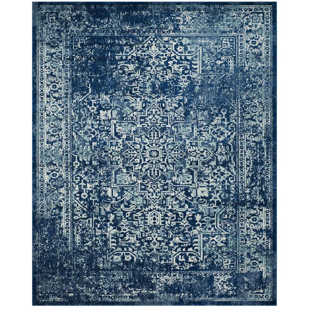 EVOKE, NAVY / IVORY, 12' X 18', Area Rug, EVK256A-1218. Picture 1