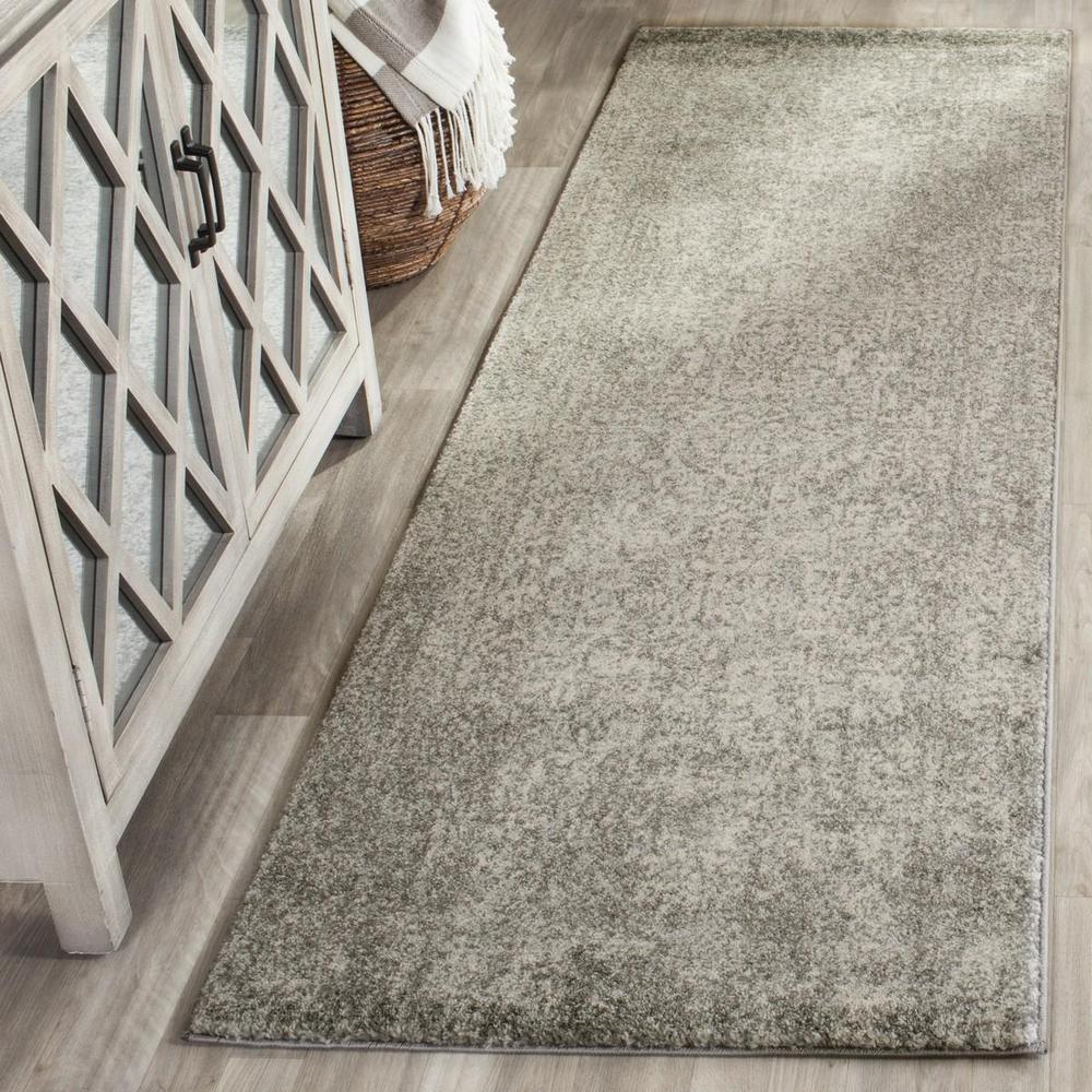 EVOKE, SILVER / IVORY, 2'-2" X 13', Area Rug, EVK256S-213. Picture 1