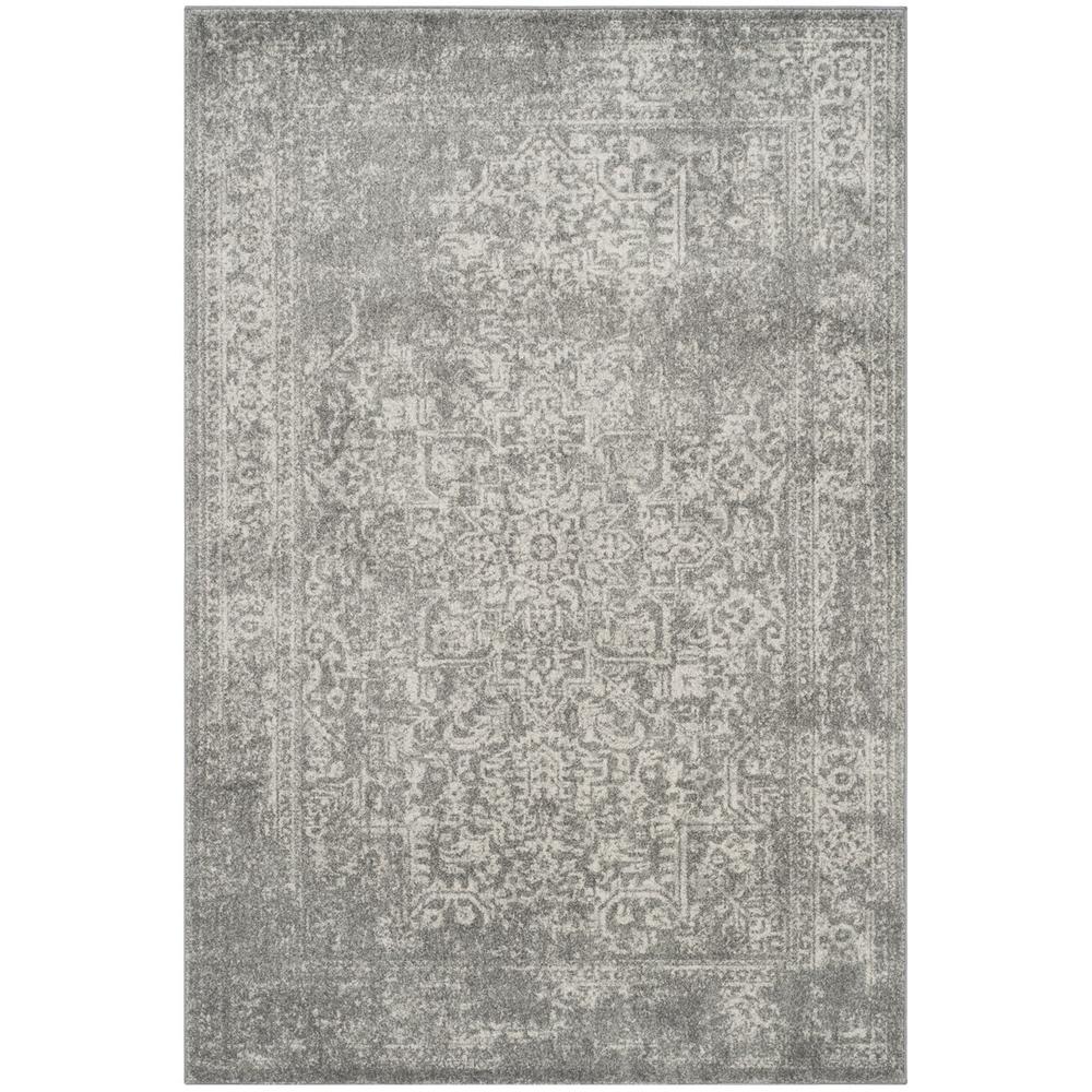 EVOKE, SILVER / IVORY, 4' X 6', Area Rug, EVK256S-4. Picture 1