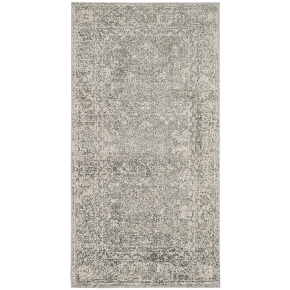 EVOKE, SILVER / IVORY, 2'-2" X 5', Area Rug, EVK270Z-25. The main picture.