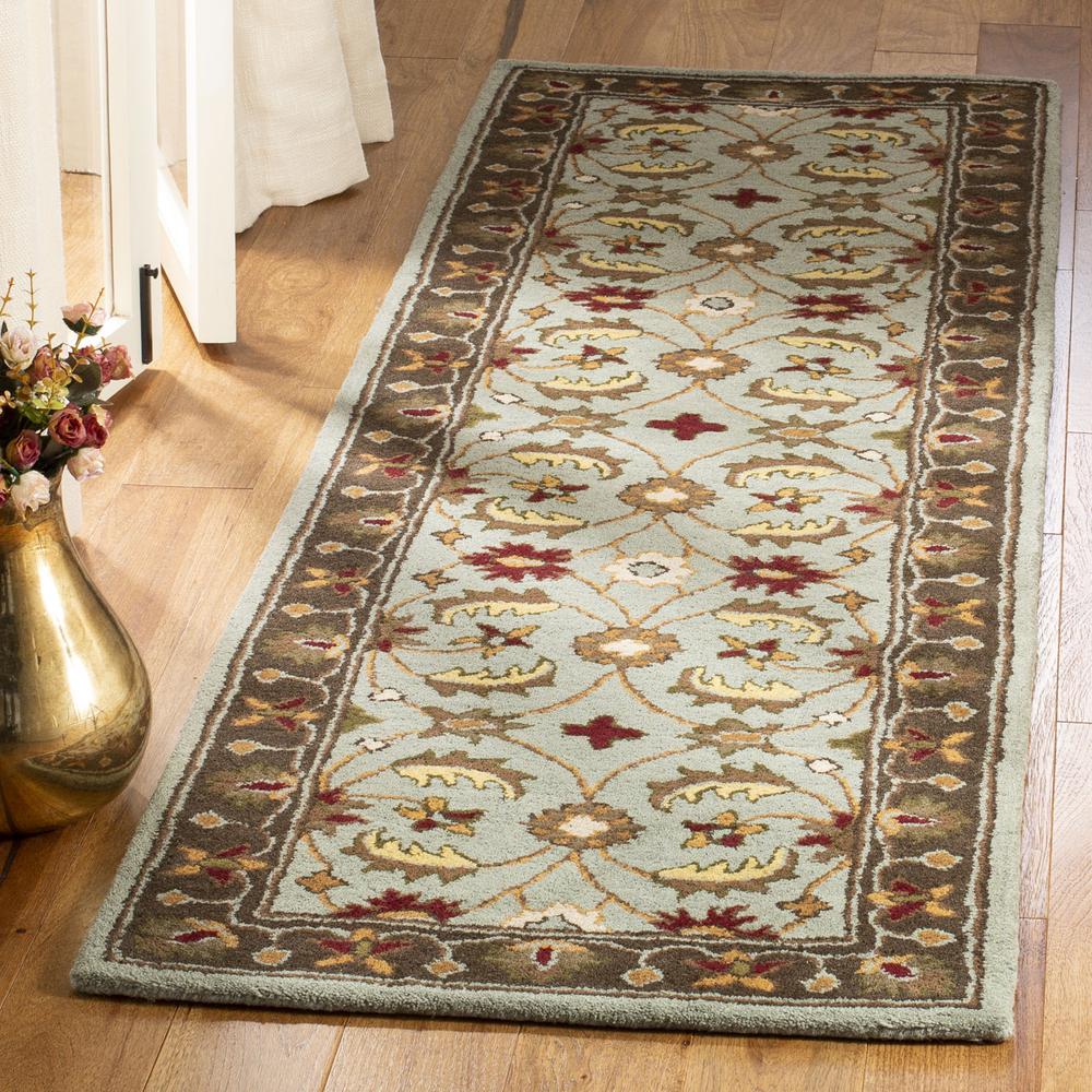 HERITAGE, BLUE / BROWN, 2'-3" X 8', Area Rug, HG962A-28. Picture 1