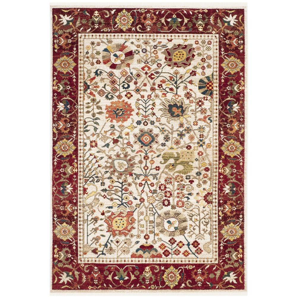 KASHAN, IVORY / RED, 5'-1" X 7'-5", Area Rug, KSN303D-5. Picture 1