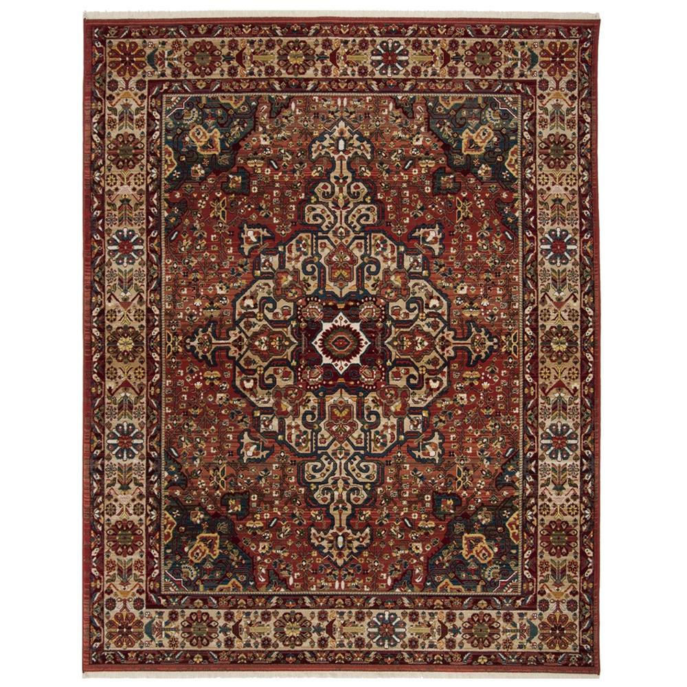 KASHAN, RED / IVORY, 9' X 12', Area Rug, KSN305L-9. The main picture.