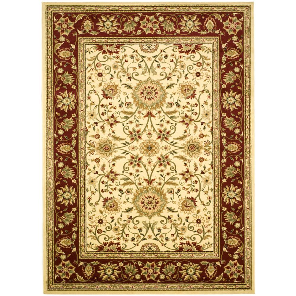 LYNDHURST, IVORY / RED, 5'-3" X 7'-6", Area Rug, LNH212K-5. Picture 1