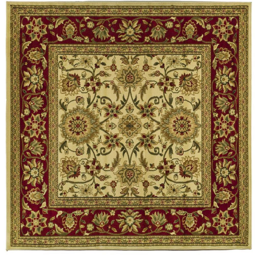 LYNDHURST, IVORY / RED, 8' X 8' Square, Area Rug, LNH212K-8SQ. Picture 1