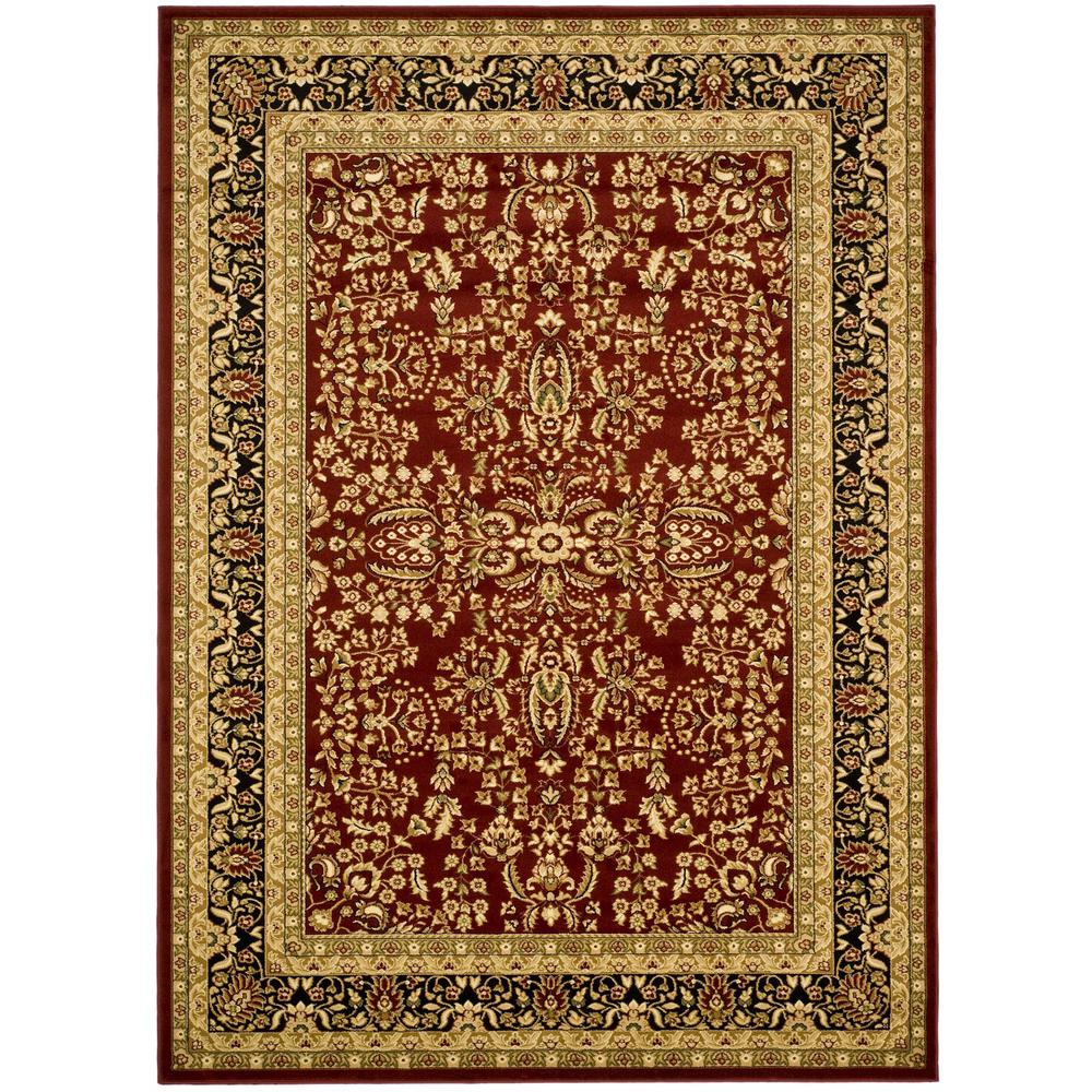 LYNDHURST, RED / BLACK, 12' X 18', Area Rug. Picture 1