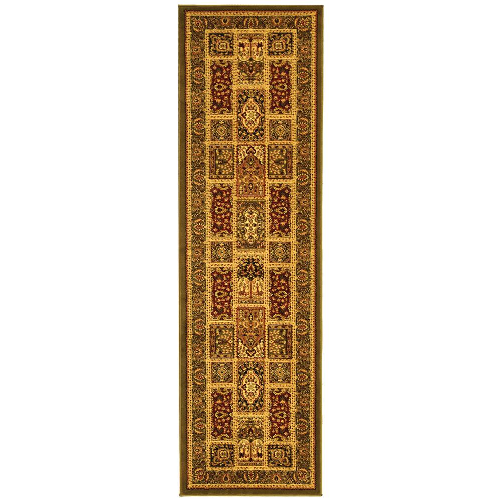 LYNDHURST, MULTI / GREEN, 2'-3" X 14', Area Rug. Picture 1
