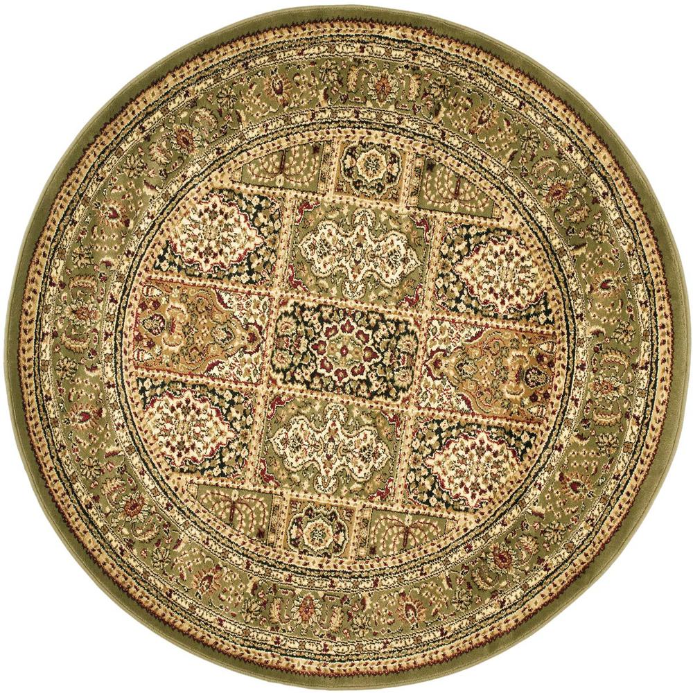 LYNDHURST, MULTI / GREEN, 5'-3" X 5'-3" Round, Area Rug. Picture 1